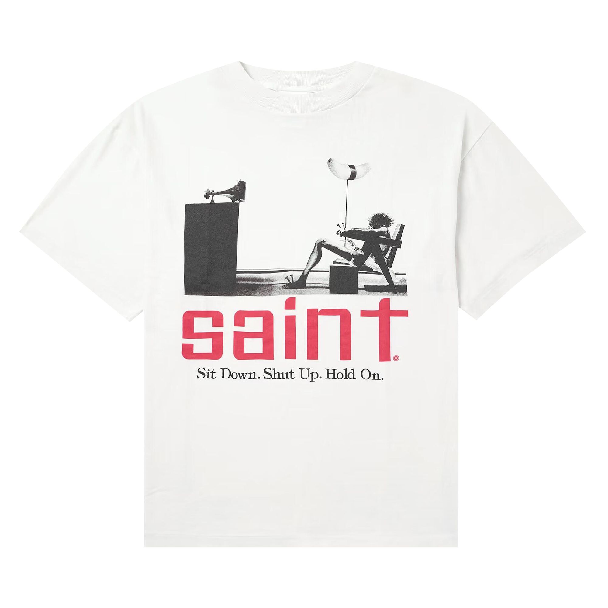 Pre-owned Saint Mxxxxxx Saint Tee 'white' | Men's Size Xl