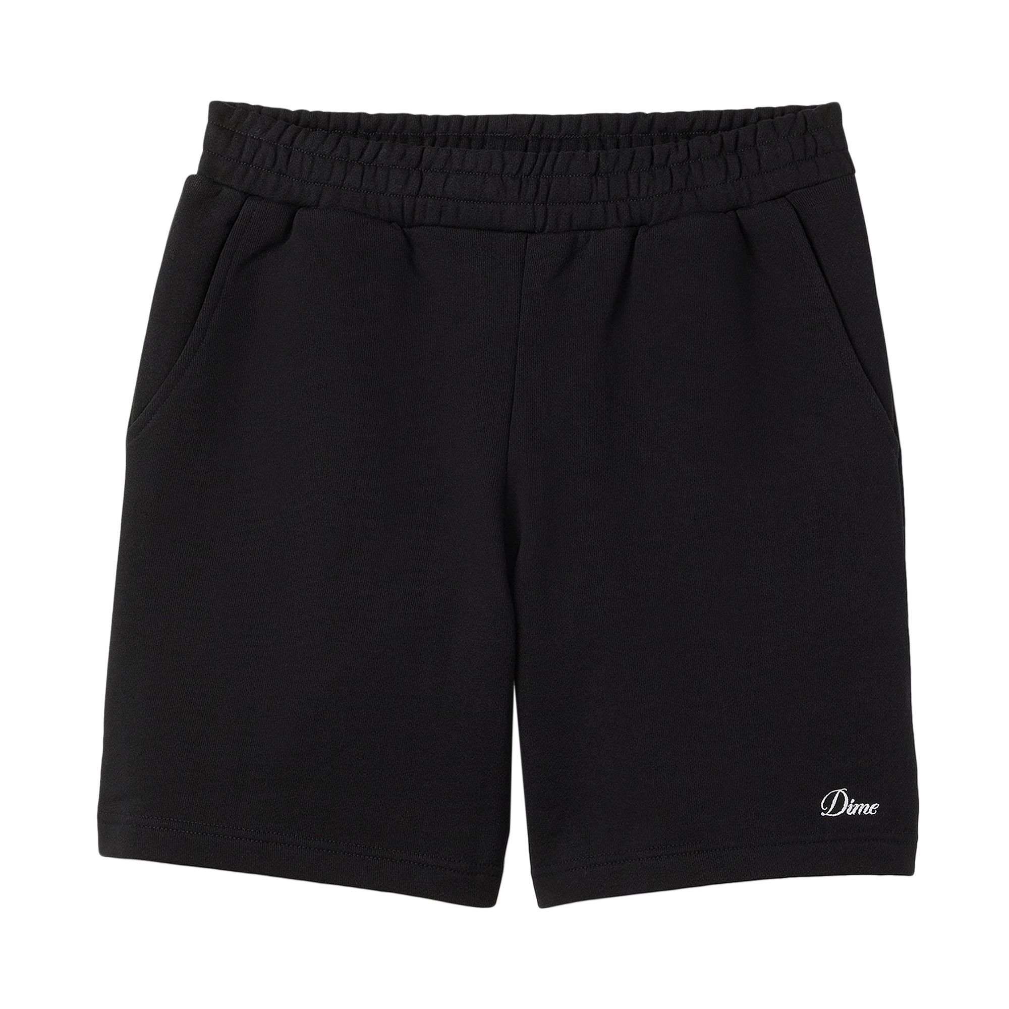 Pre-owned Dime Cursive Small Logo Sweatshorts 'black' | Men's Size L