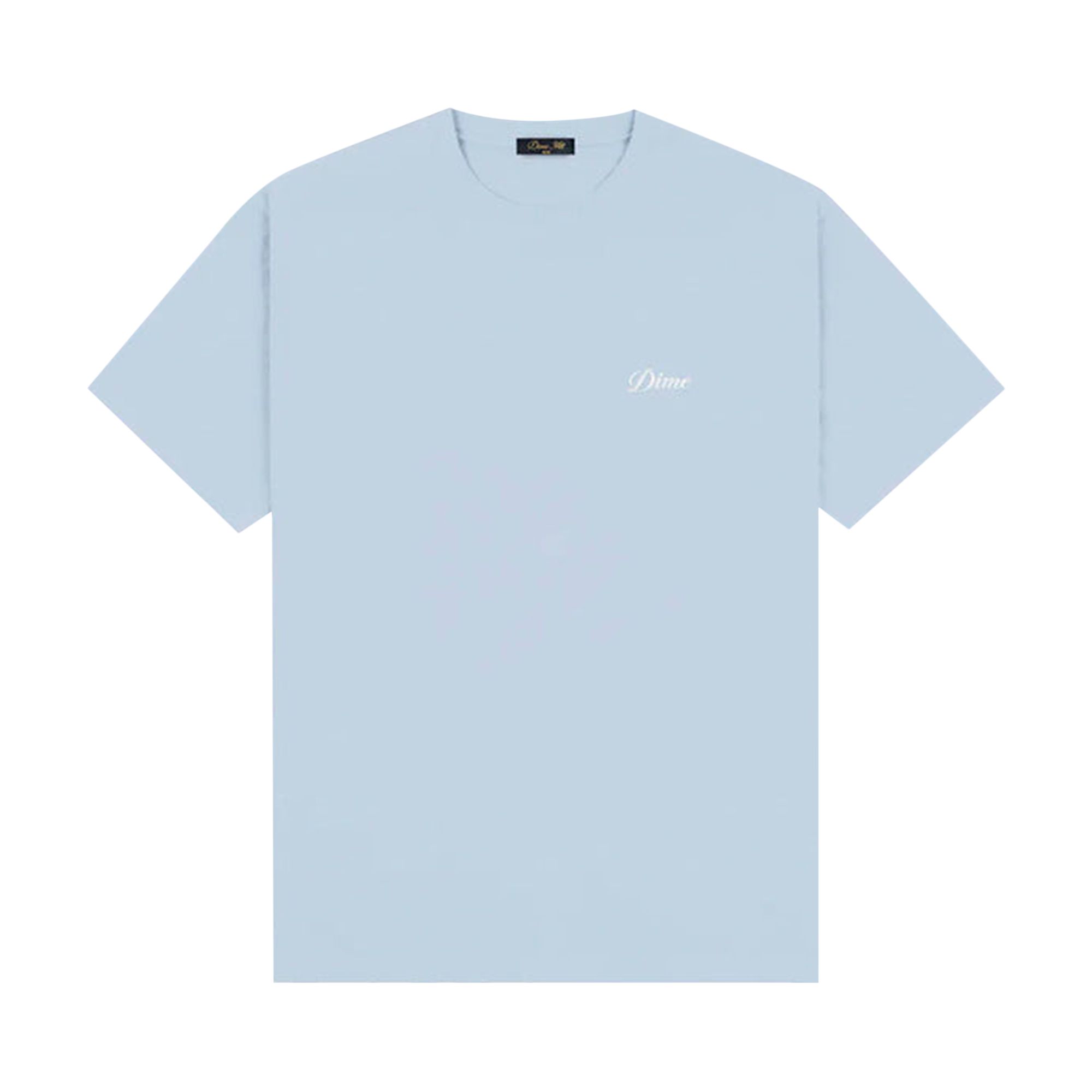 Pre-owned Dime Cursive Small Logo T-shirt 'blue Fog' | Men's Size M