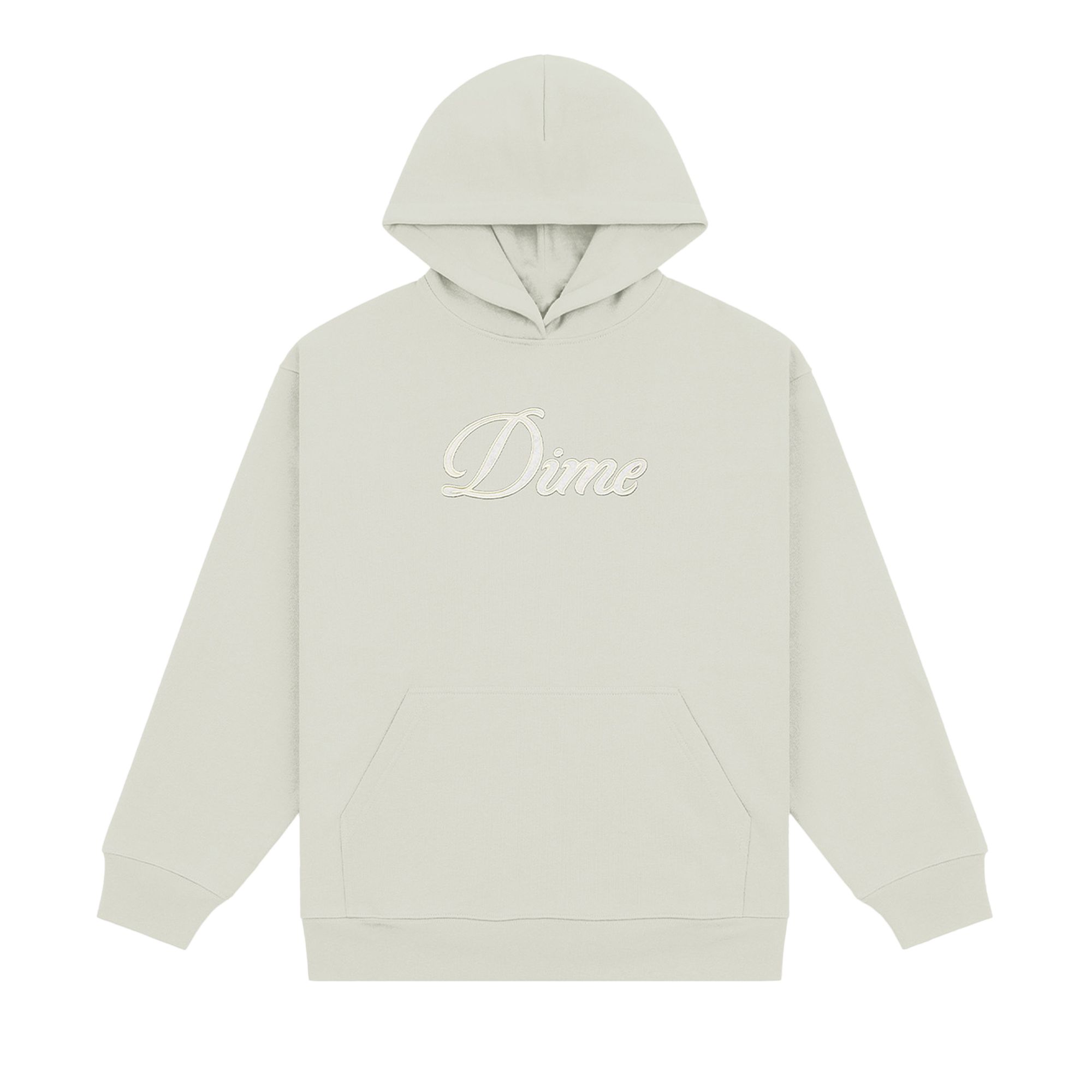 Pre-owned Dime Cursive Hoodie 'charcoal Moss' | Green | Men's Size L