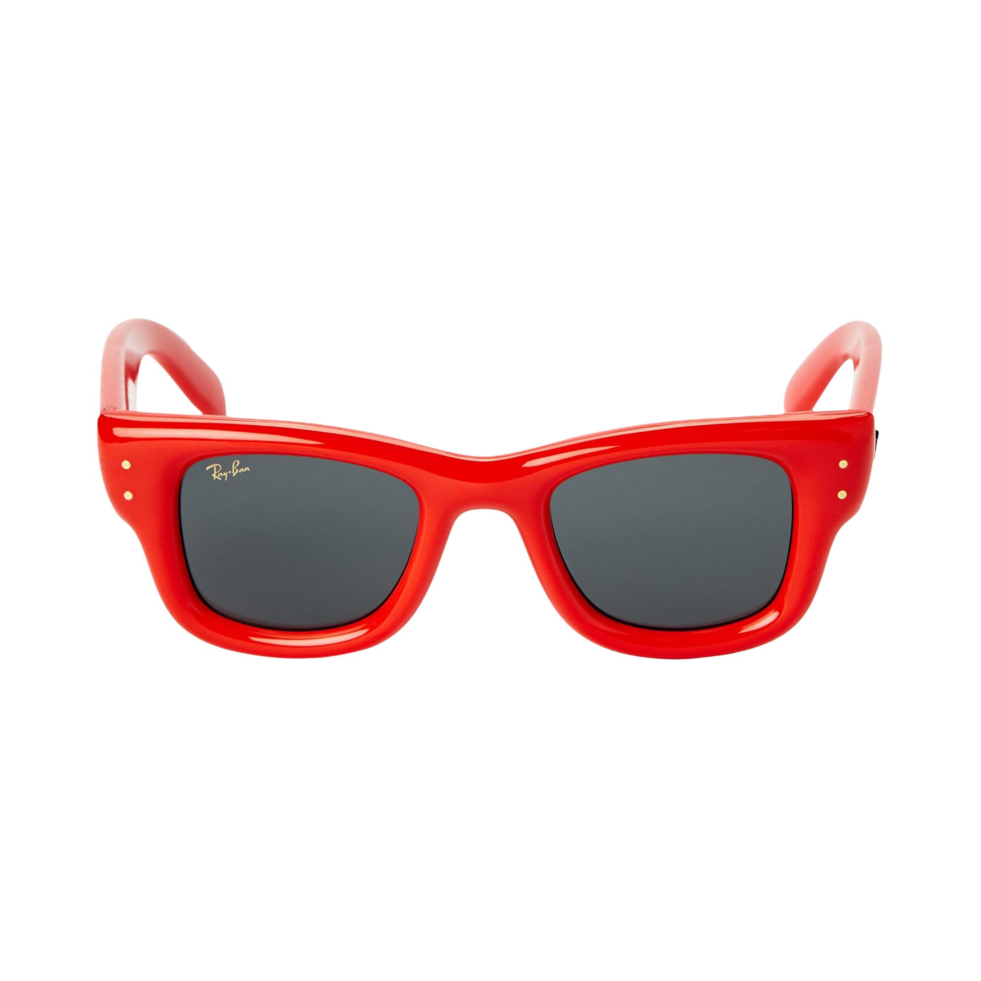 Pre-owned Ray Ban Ray-ban X A$ap Rocky Puffer Wayfarer Sunglasses 'red' | Men's Size Onesize
