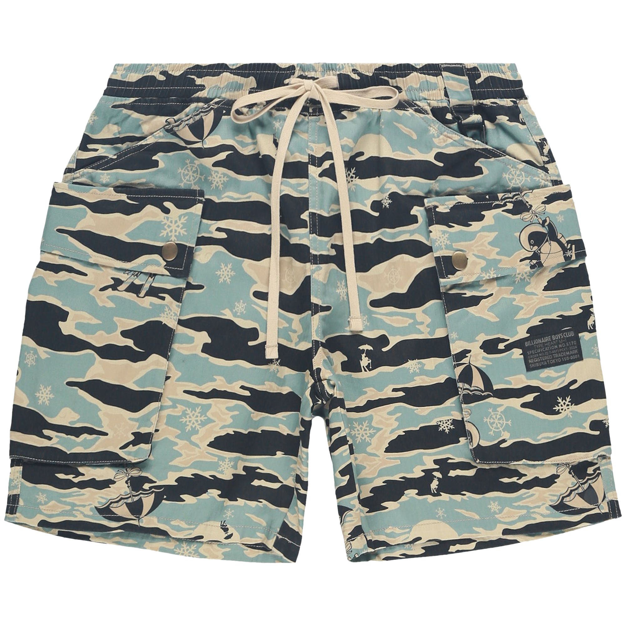 Pre-owned Billionaire Boys Club Camoflauge Cargo Shorts 'mojave Desert' | Multi-color | Men's Size L