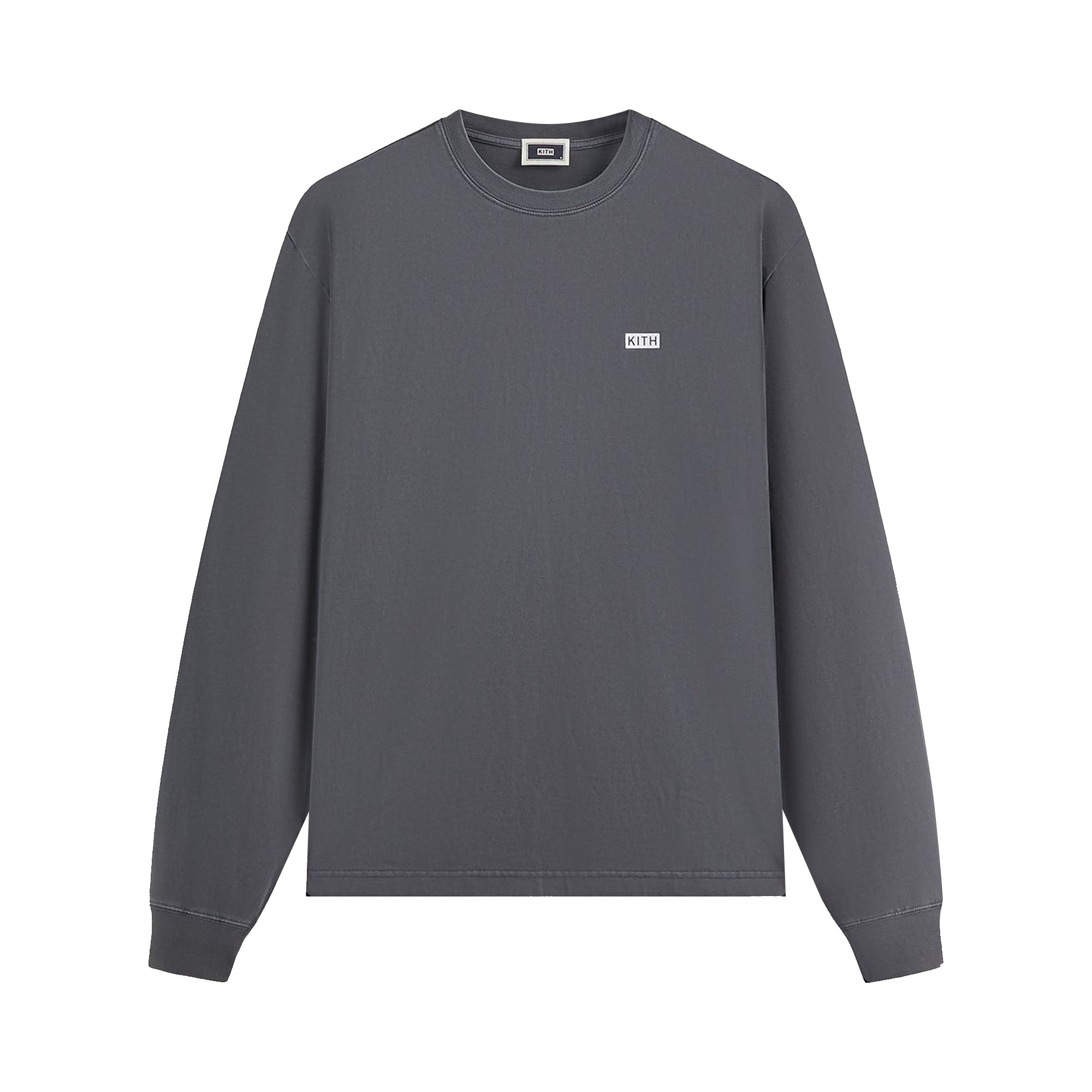 Pre-owned Kith Long Sleeve Lax Tee 'asteroid' | Grey | Men's Size Xs In Gray