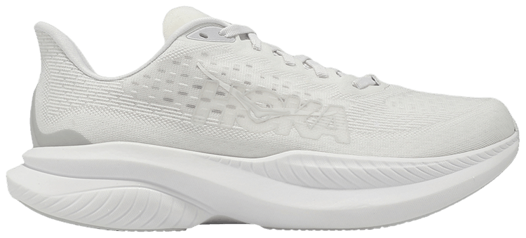 HOKA Mach 6 Wide Triple White