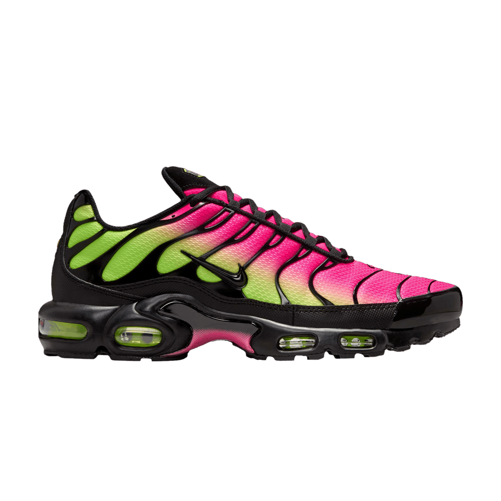 nike air max plus yellow and pink