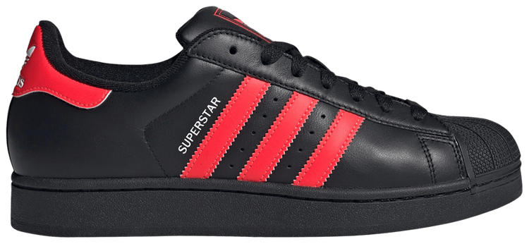 adidas Superstar 2 Black Lucid Red