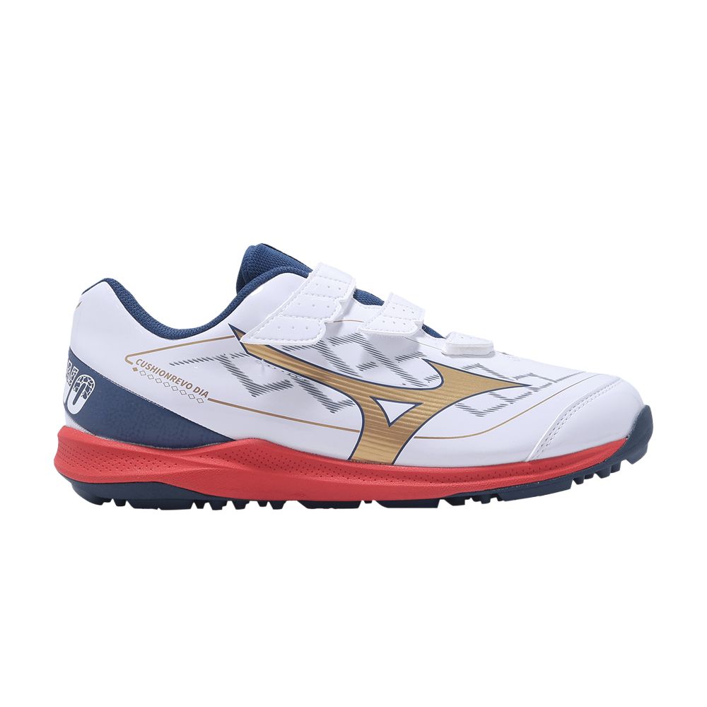 Pre-owned Mizuno Cushionrevo Dia Trainer Wide 'white Blue Red' | Men's Size 8