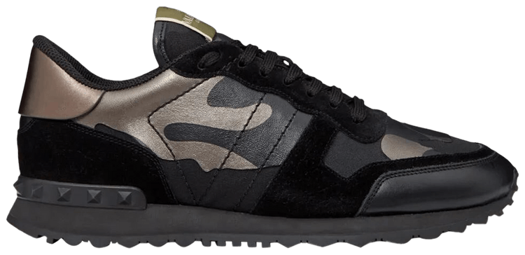 Valentino Rockrunner Camouflage Noir Metallic