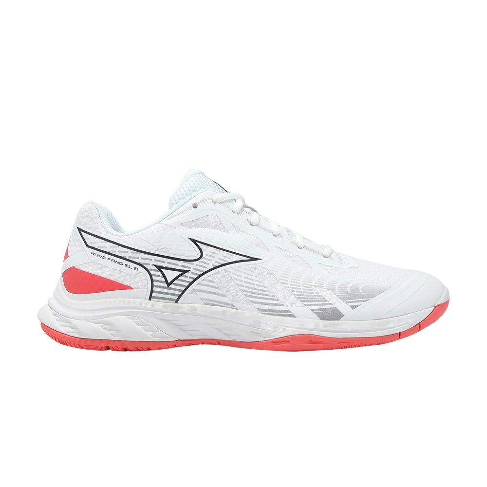 Pre-owned Mizuno Wave Fang El 2 Wide 'white Coral Red' | Men's Size 9.5