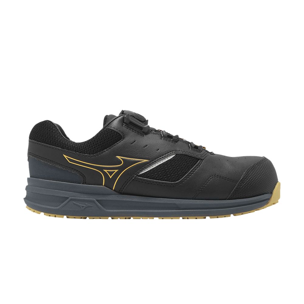Pre-owned Mizuno Prime Fit Ls 2 51l Wide Boa 'black Yellow' | Men's Size 10