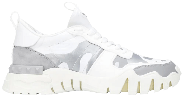 Valentino Wmns Rockrunner Plus Low White Silver Grey