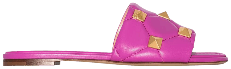 Valentino Wmns Roman Stud Flat Sandal Radiant Orchid