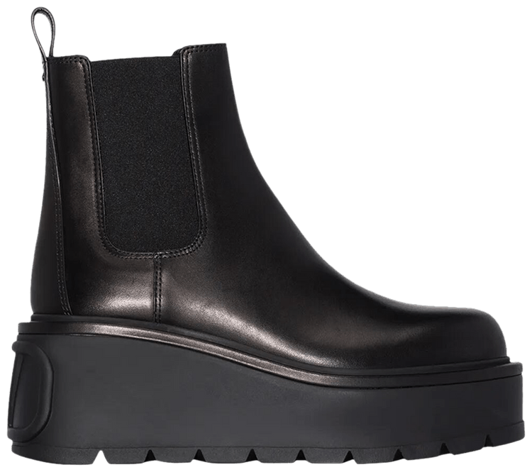 Valentino Wmns Uniqueform 85MM Chelsea Boot Black