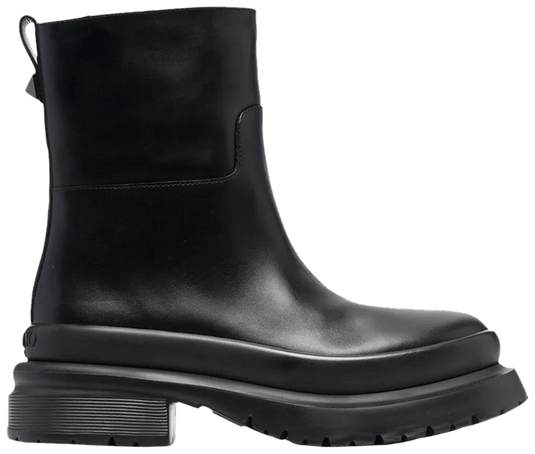 Valentino Roman Stud Ankle Boot Black