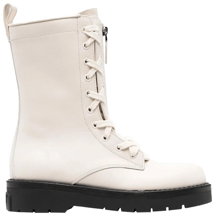 Valentino Wmns X Combat Leather Boot Neutrals