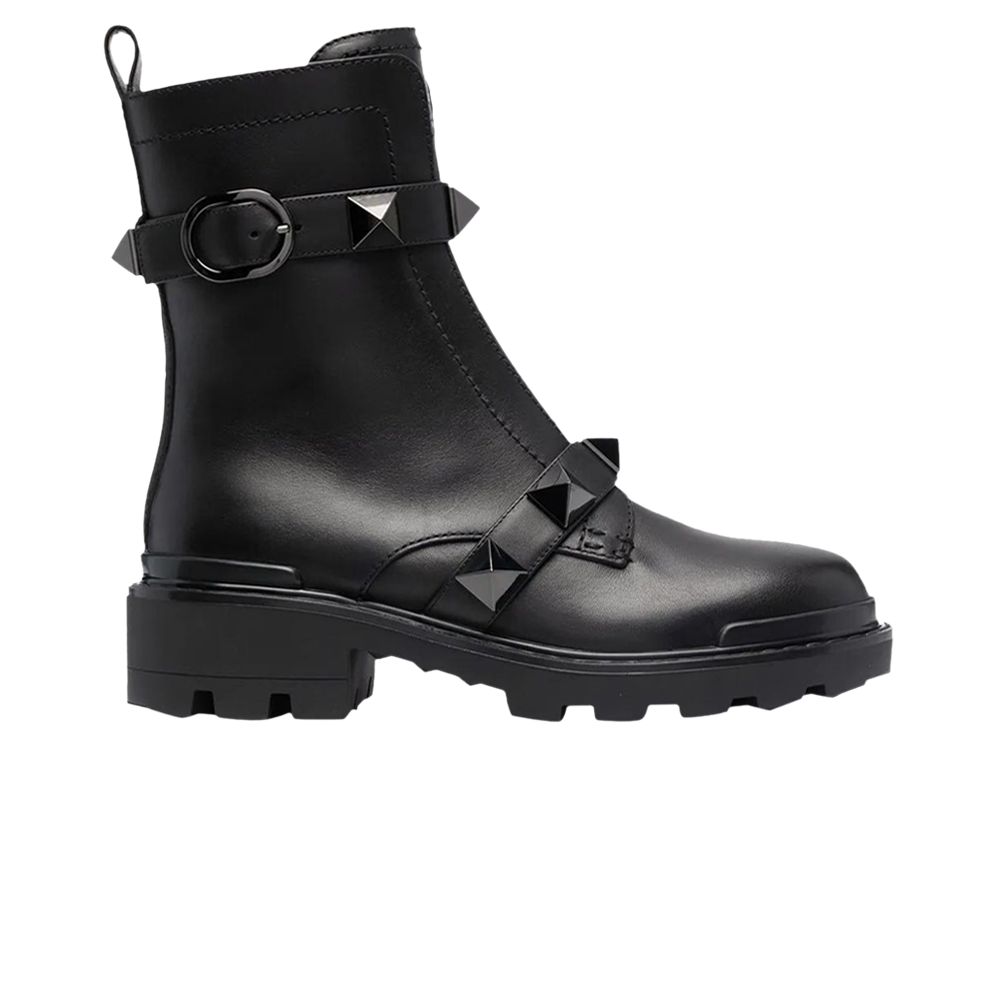Pre-owned Valentino Garavani Valentino Valentino Wmns Roman Stud Ankle Boot 'black' | Women's Size 40.5