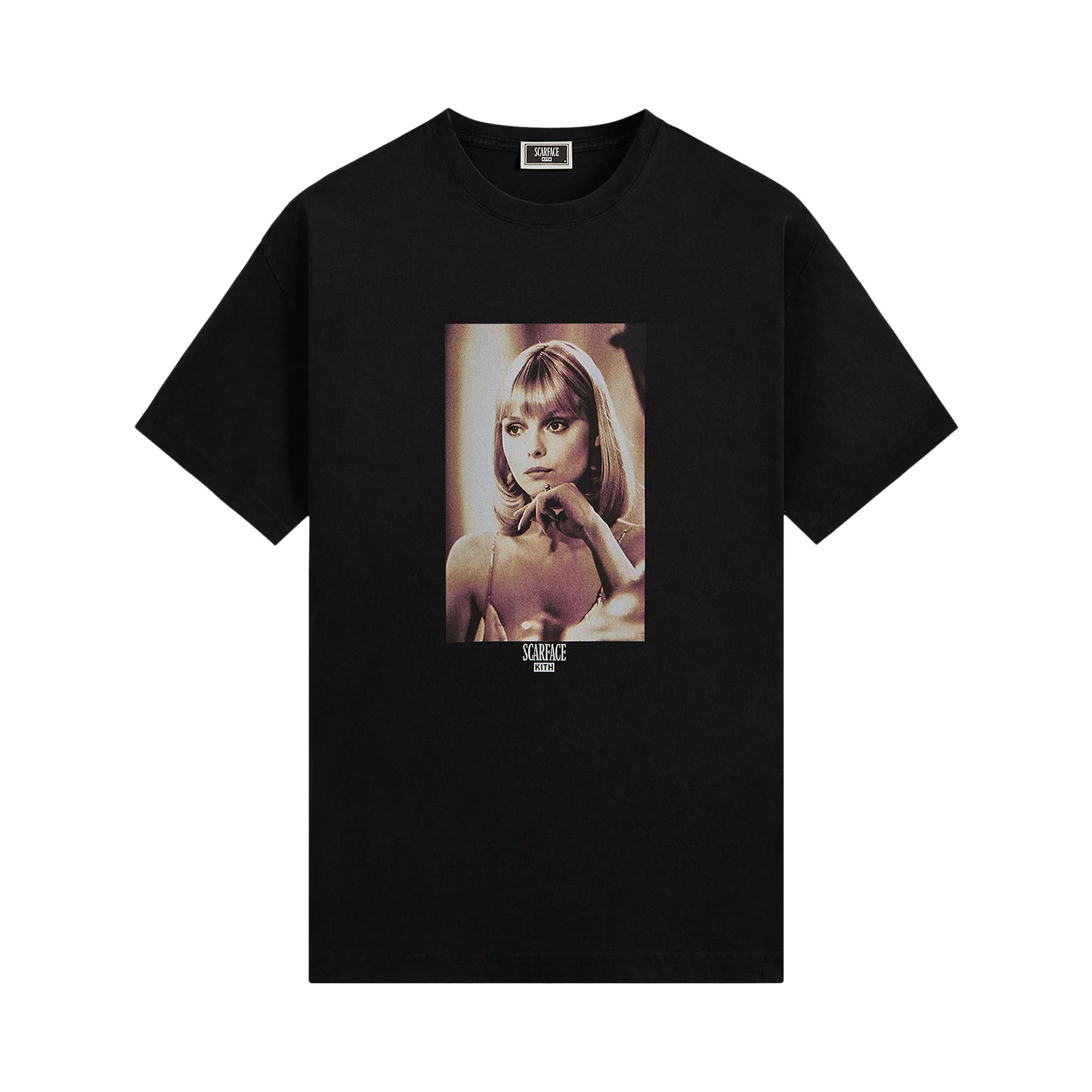 Pre-owned Kith For Scarface Elvira Portrait Tee 'black' | Men's Size Xl