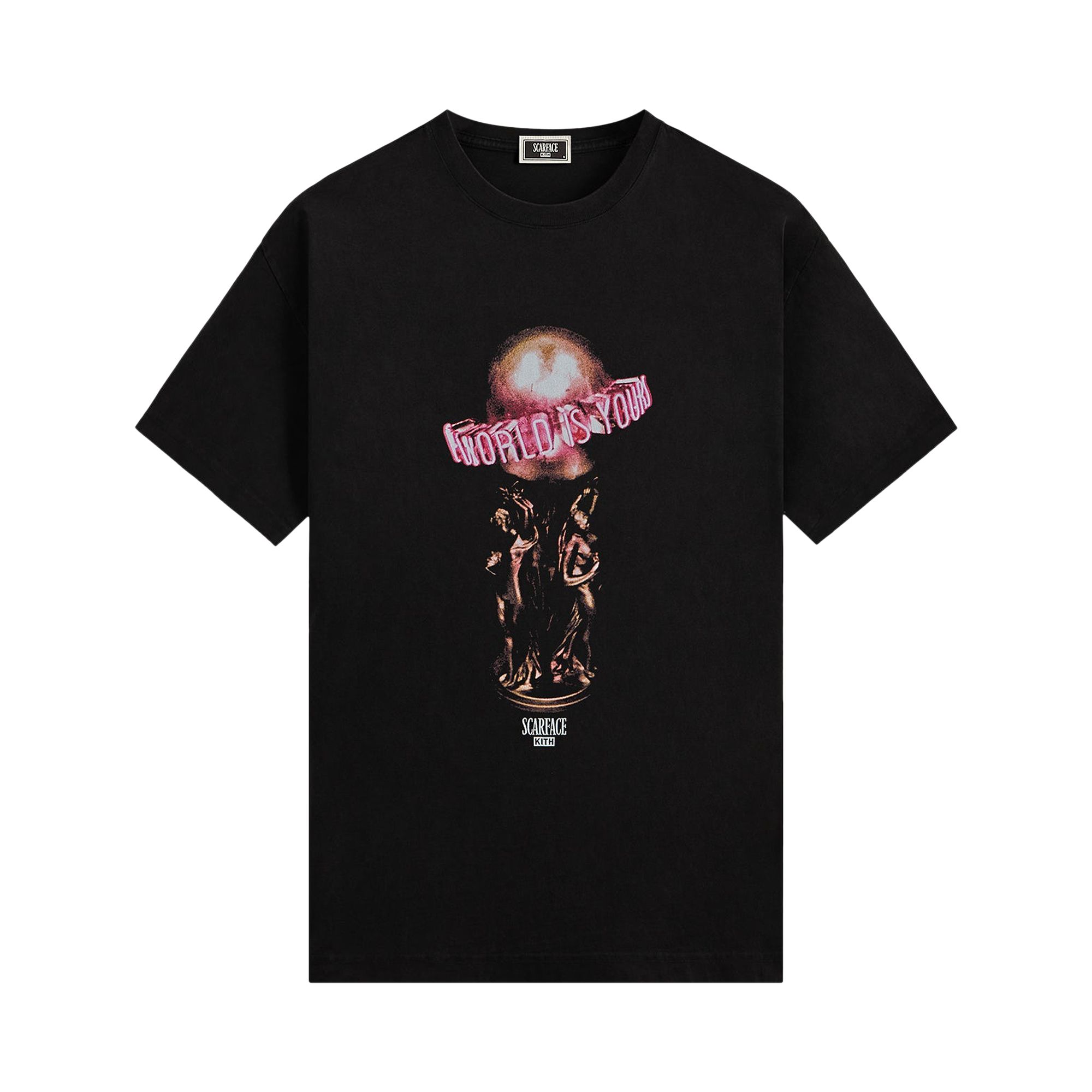 Pre-owned Kith For Scarface The World Is Yours Tee 'black' | Men's Size L