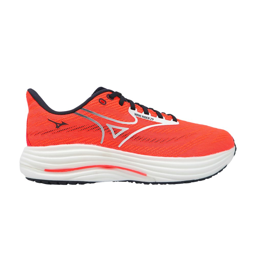 Pre-owned Mizuno Wave Rider 29 Super Wide 'red Navy' | Men's Size 8.5