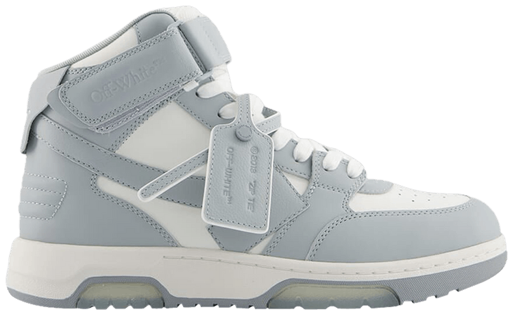 Off White Out of Office Mid Grey White Clear Sole