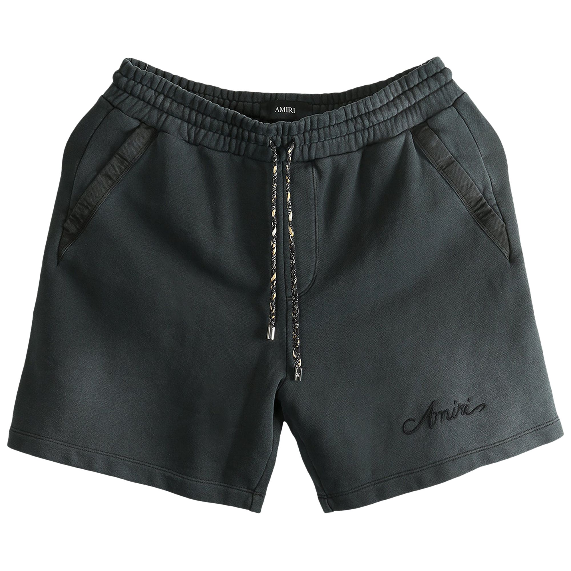 Pre-owned Amiri Bleach Bandana Short 'black' | Men's Size L
