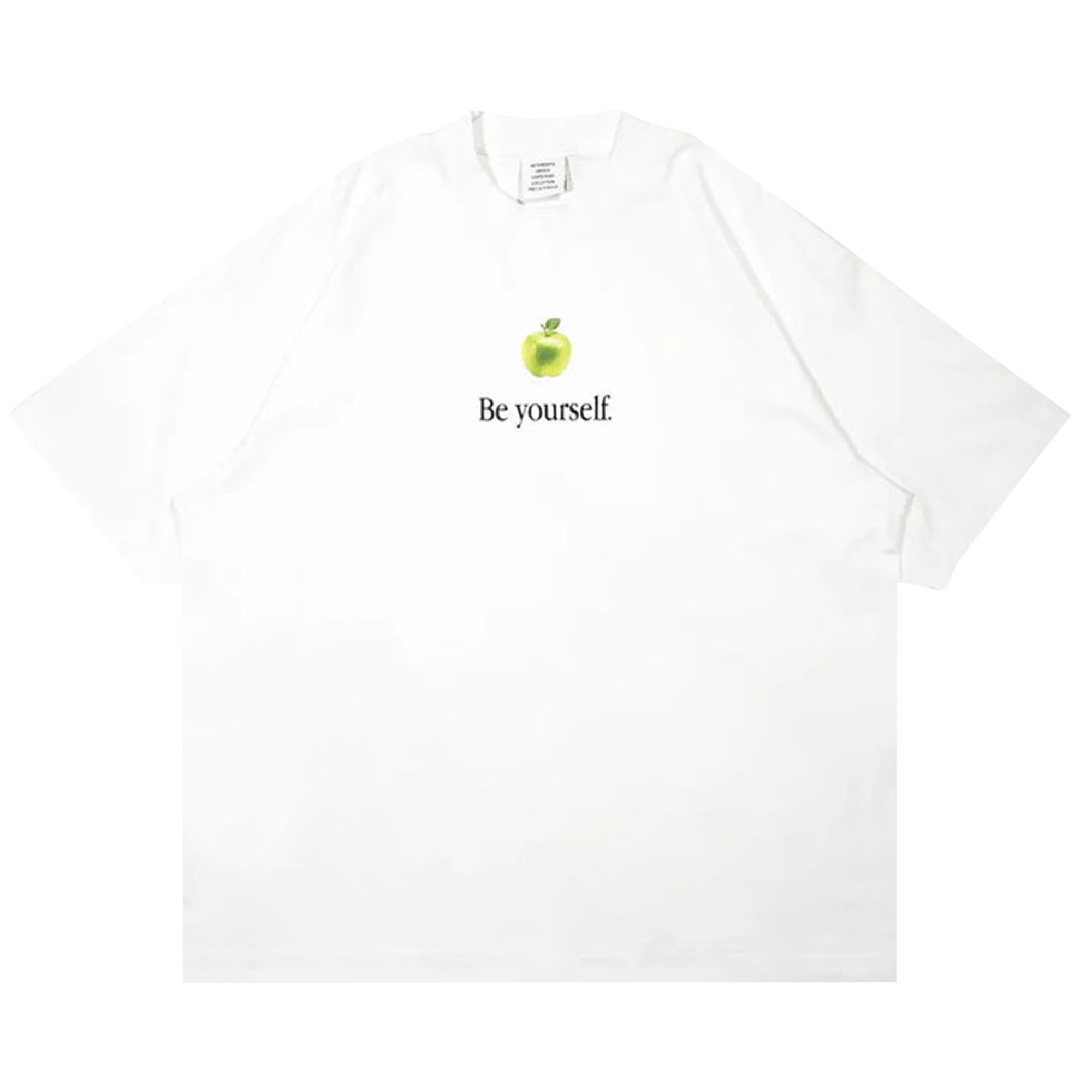 Pre-owned Vetements Be Yourself Oversized T-shirt 'white' | Men's Size S