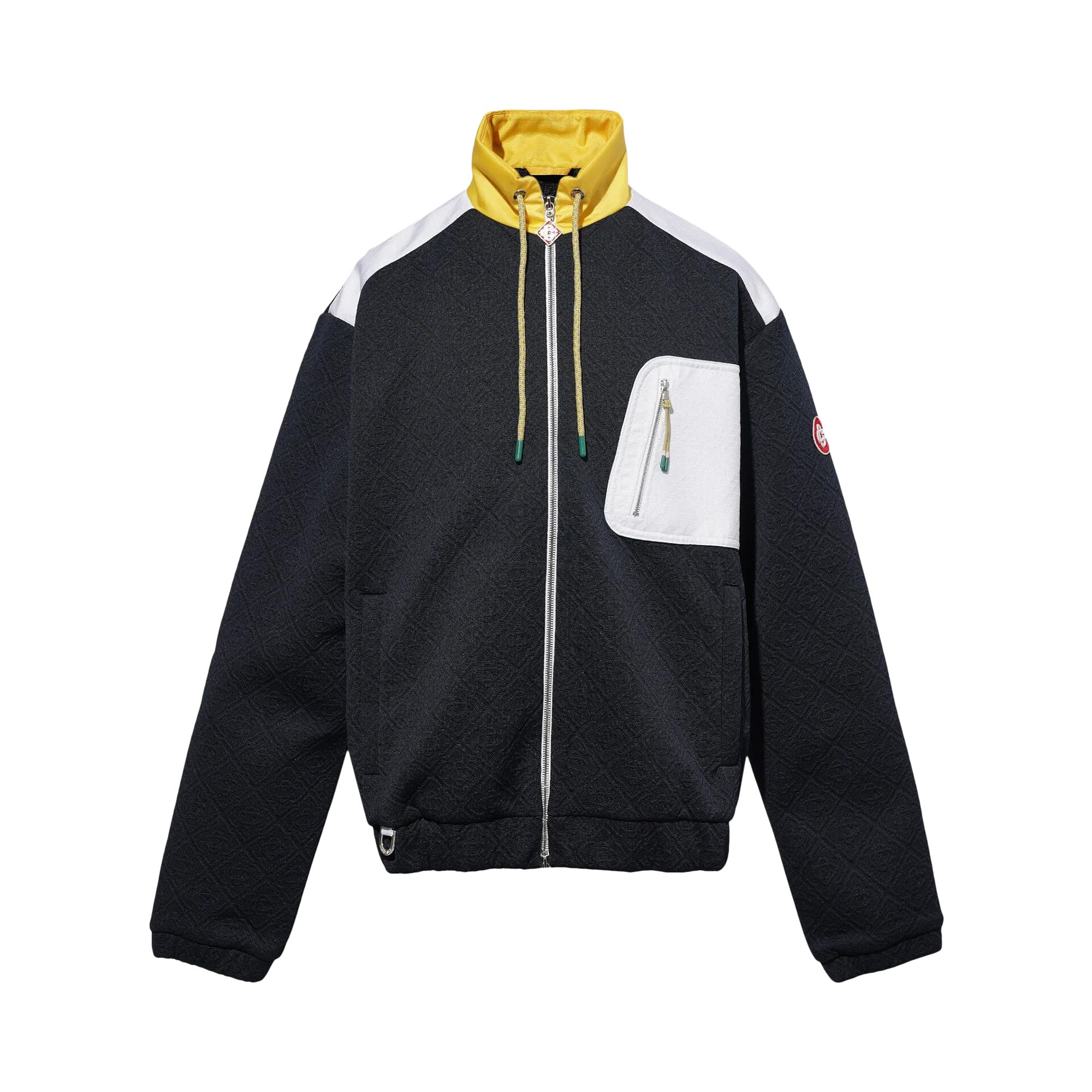 Pre-owned Casablanca Jacquard Nylon Jacket 'navy' | Blue | Men's Size L
