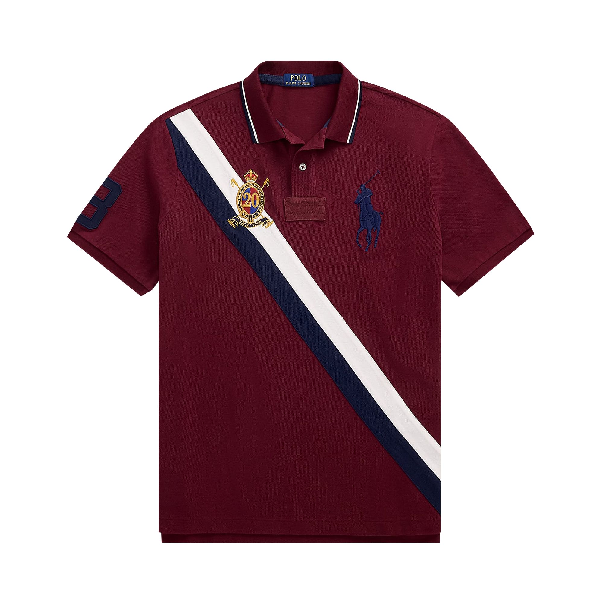 Pre-owned Polo Ralph Lauren Short-sleeve Mesh Big Pony Polo 'classic Wine' | Red | Men's Size L