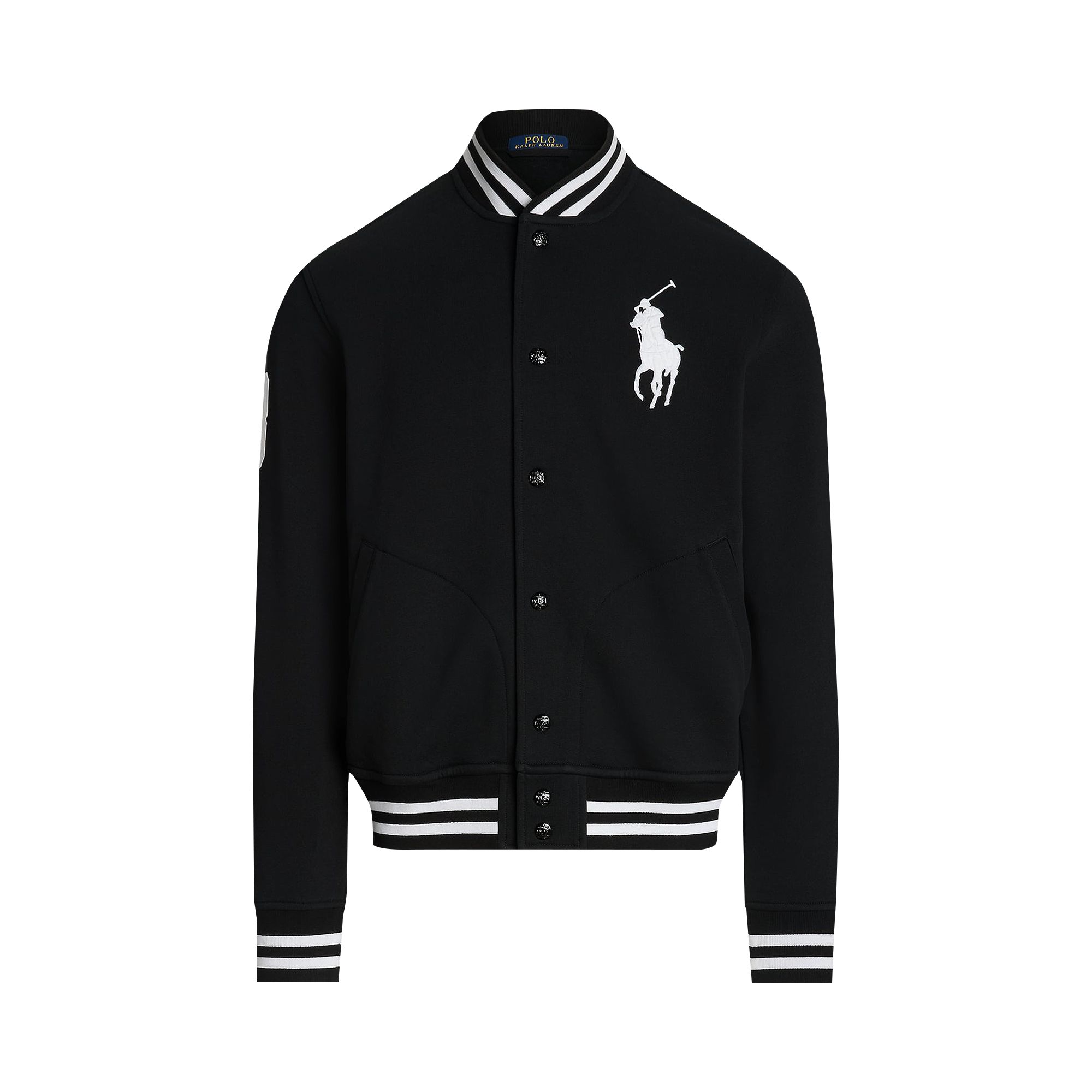 Pre-owned Polo Ralph Lauren Seasonal Fleece Long-sleeve Sweatshirt 'polo Black' | Men's Size L