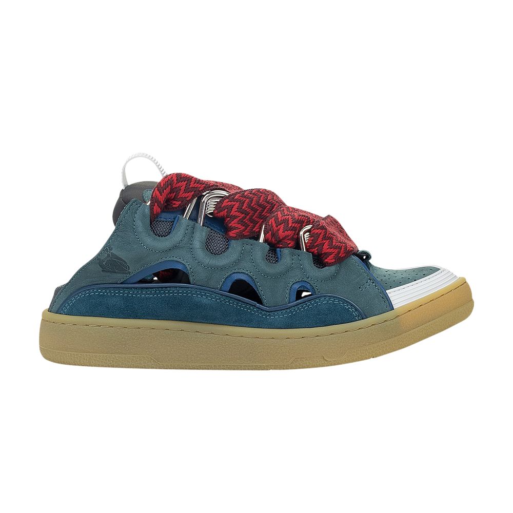 Pre-owned Lanvin Curb Mule 'anthracite' | Teal | Men's Size 44 In Blue