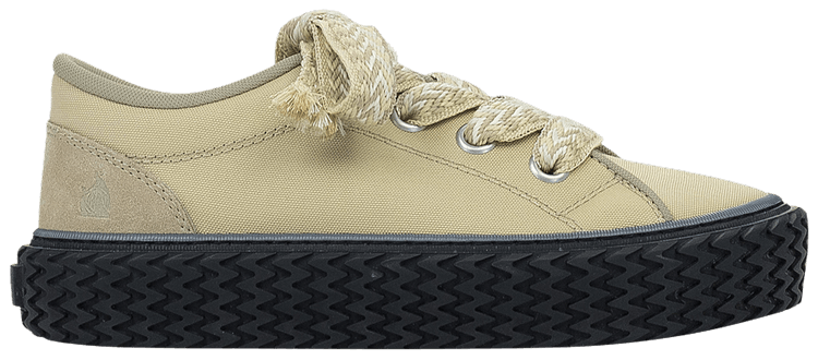 Lanvin Curbies Low Beige Black