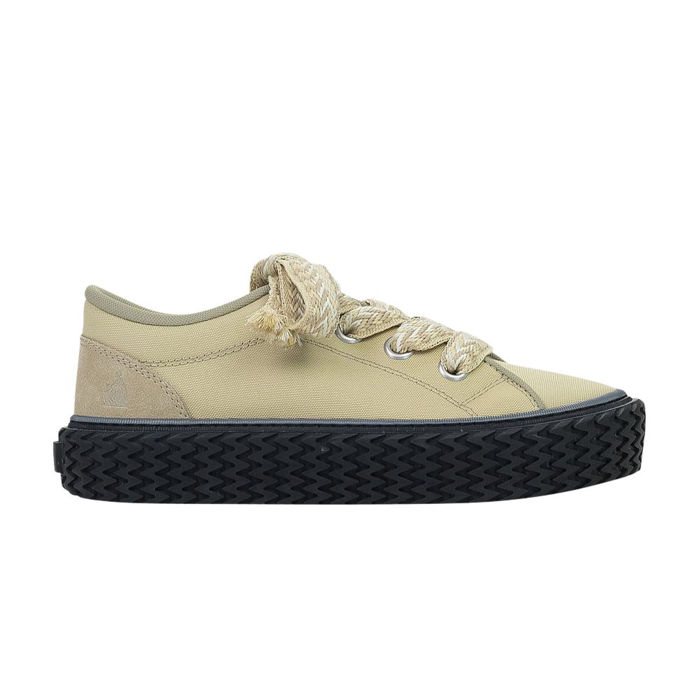 Pre-owned Lanvin Curbies Low 'beige Black' | Cream | Men's Size 42 In White