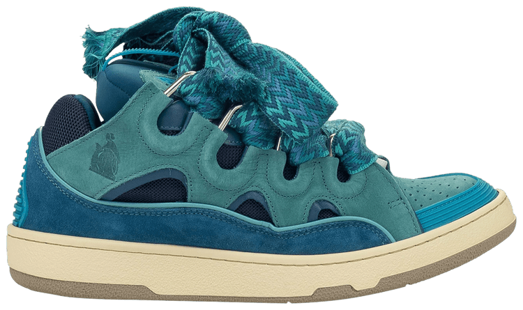 Lanvin Curb Sneakers Turquoise