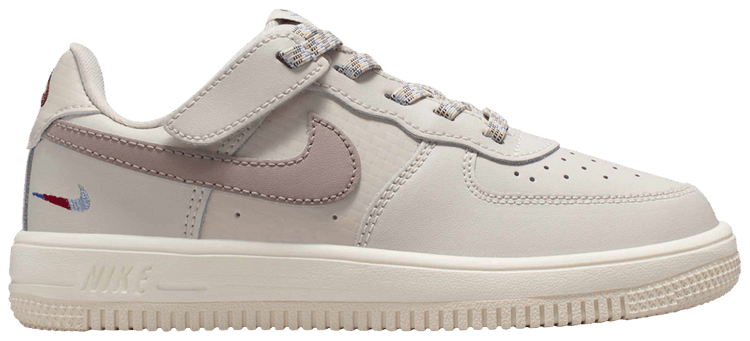 Nike Force 1 Low LV8 EasyOn PS Light Orewood Brown Burgundy Crush