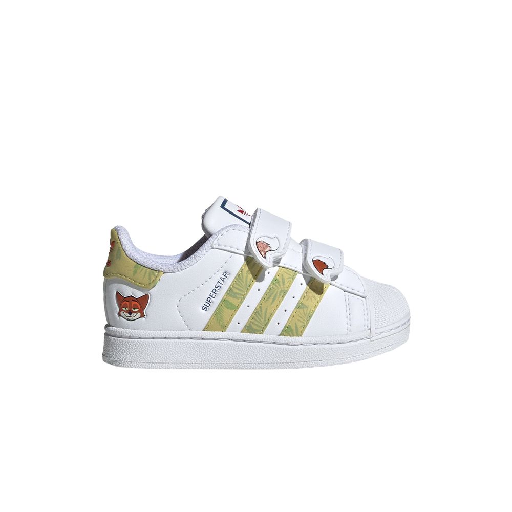Pre-owned Adidas Originals Adidas Disney X Superstar 2 Comfort Closure I 'nick Wilde' | White | Infant Size 6.5