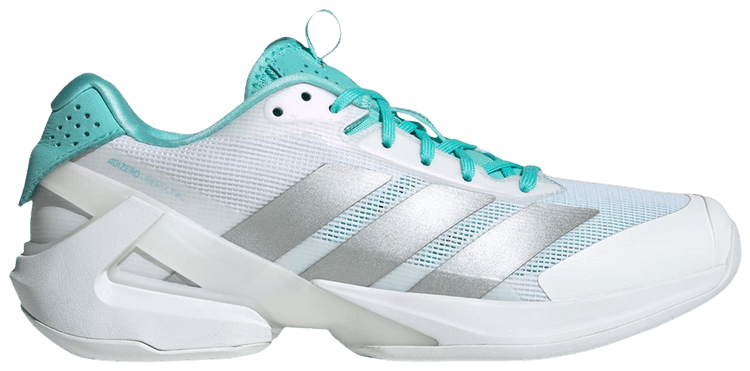 adidas Wmns Adizero Ubersonic 5 White Silver Metallic Mint Ton