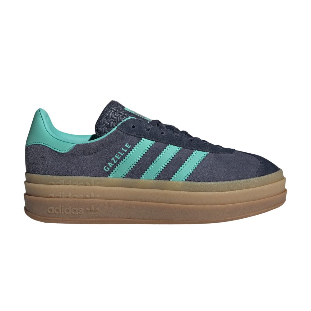 Pre-owned Adidas Originals Adidas Wmns Gazelle Bold 'shadow Navy Acid Mint' | Blue | Women's Size 7