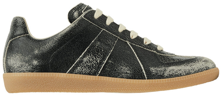Buy Maison Margiela Replica 'Black White Crackled Leather