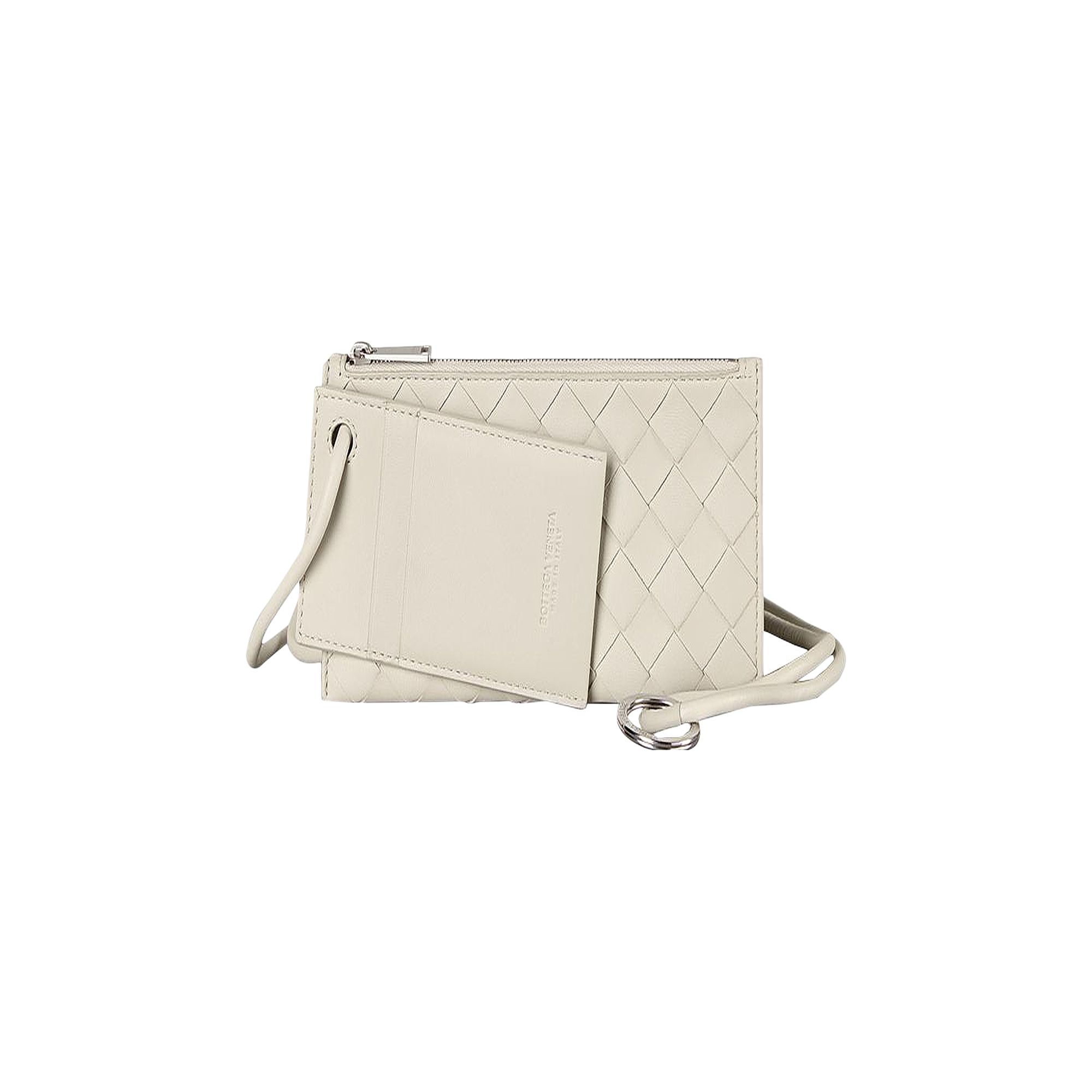 Pre-owned Bottega Veneta Crossbody Double Pouch Bag 'grey' | Men's Size Onesize In Gray