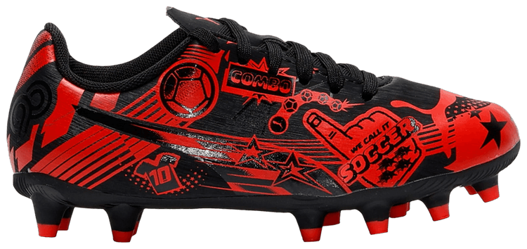 Christian Pulisic x Puma Ultra Legacy FGAG Big Kid Allover Print   Black Red