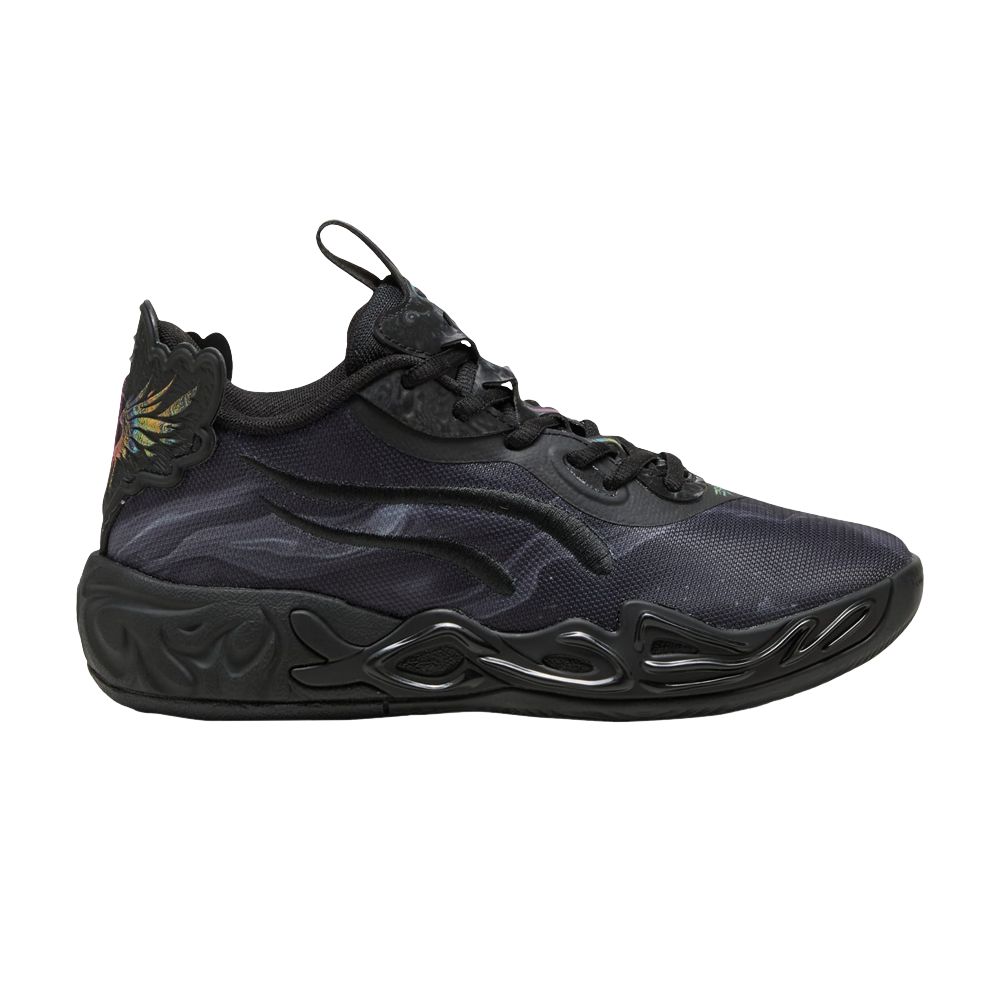 Pre-owned Puma Mb.04 Lo Team Big Kid 'black Dark Amethyst' | Kid's Size 6.5