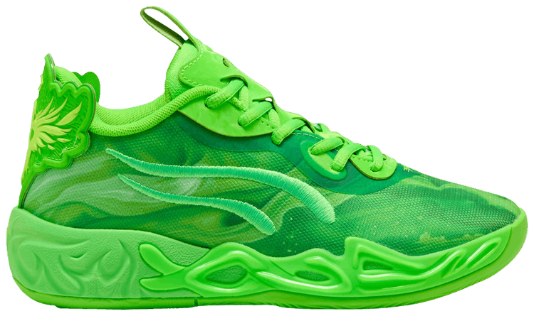 Puma MB04 Lo Team Big Kid Green Glare