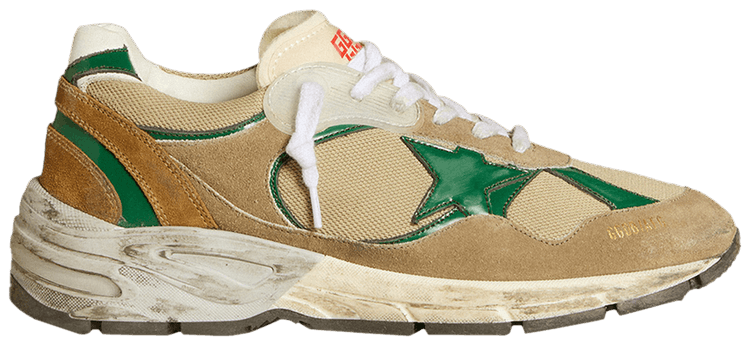 Golden Goose Wmns Dad Star White Taupe Green