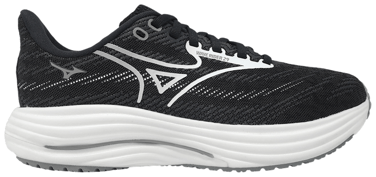 Mizuno Wmns Wave Rider 29 Super Wide Black White