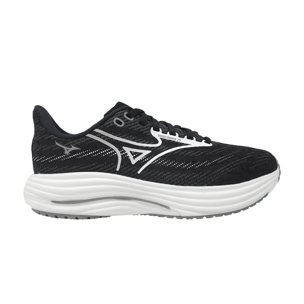 Pre-owned Mizuno Wmns Wave Rider 29 Super Wide 'black White' | Women's Size 9