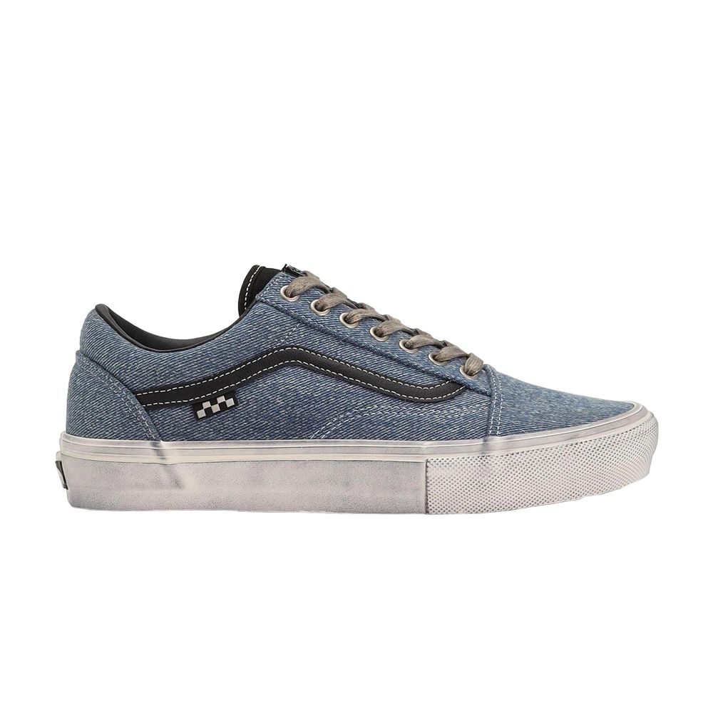 Vans Skate Old Skool 'Denim Blue Distressed' | Men's Size 8 - VN0A2Z32Y40