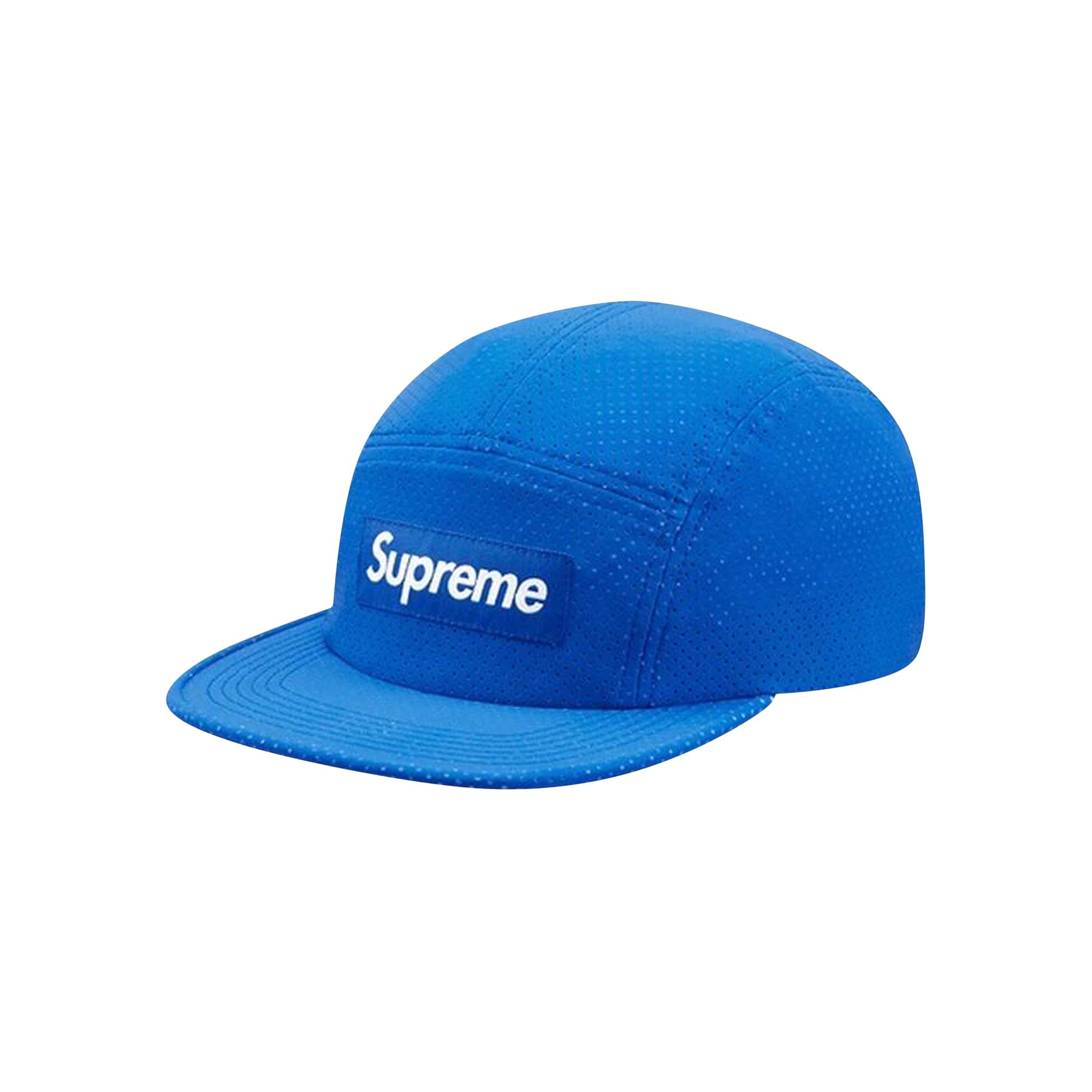 Pre-owned Supreme Perforated Reflective Camp Cap 'royal' | Blue | Men's Size Onesize