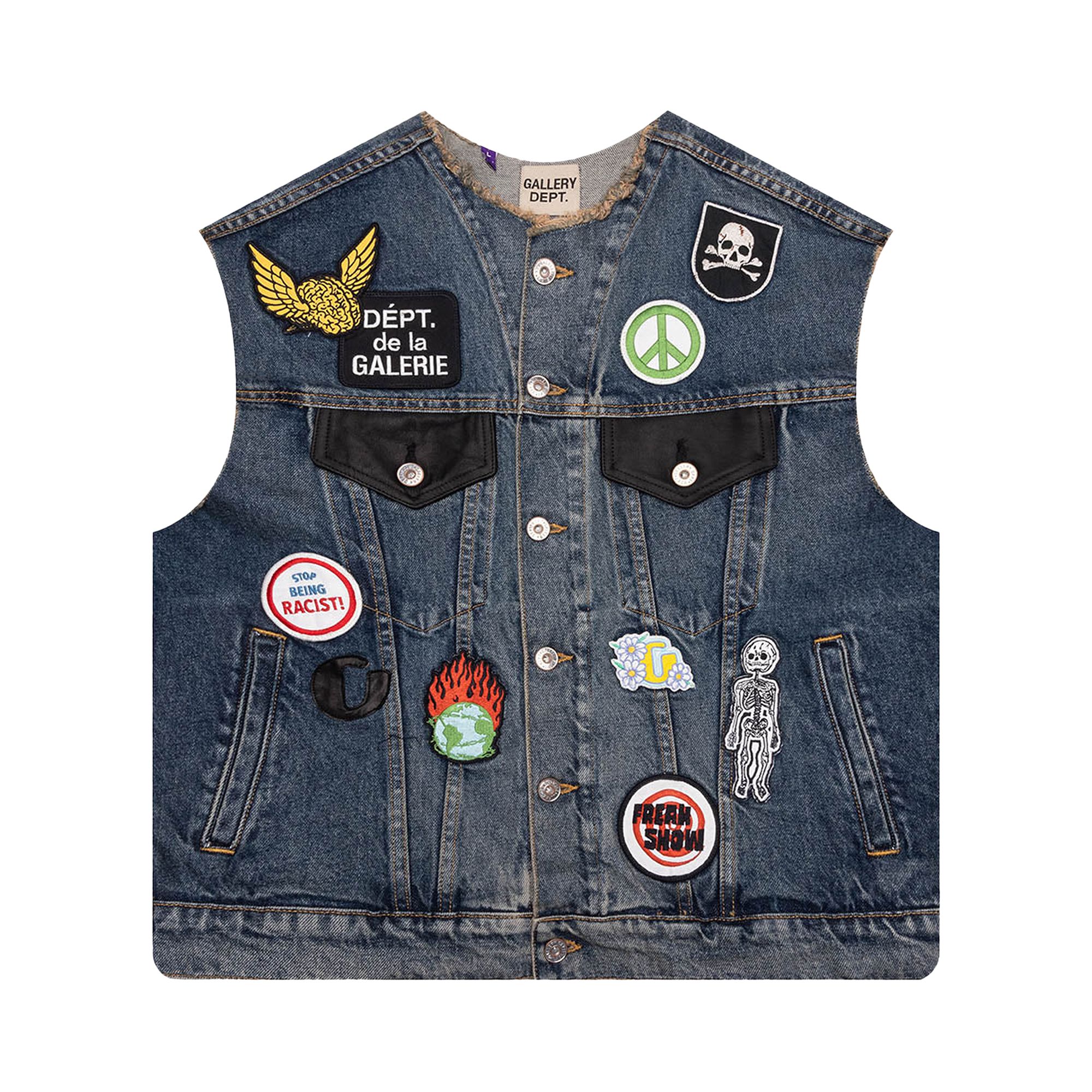 Pre-owned Gallery Dept. Midnight Vest 'indigo' | Blue | Men's Size L