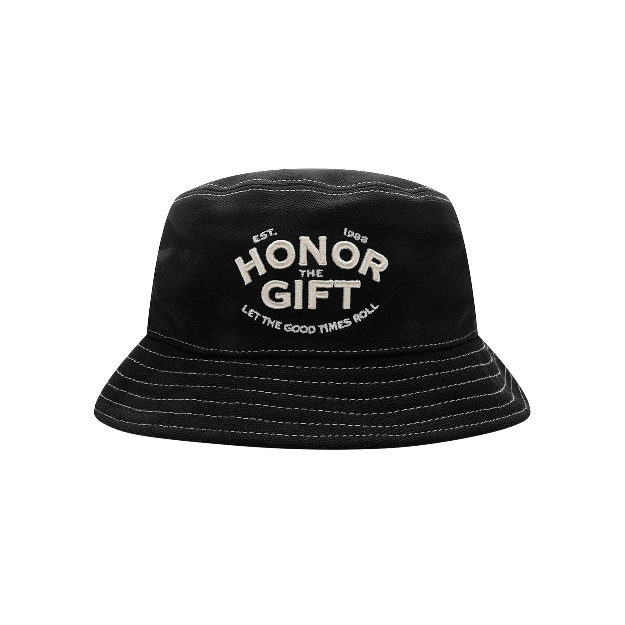 Pre-owned Honor The Gift Est 1988 Bucket Hat 'black' | Men's Size L/xl