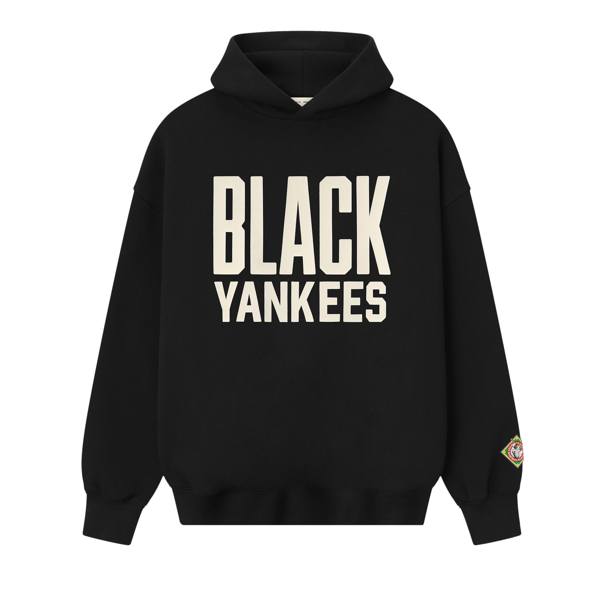 Pre-owned Essentials Fear Of God Yankees Hoodie 'black' | Men's Size Xs